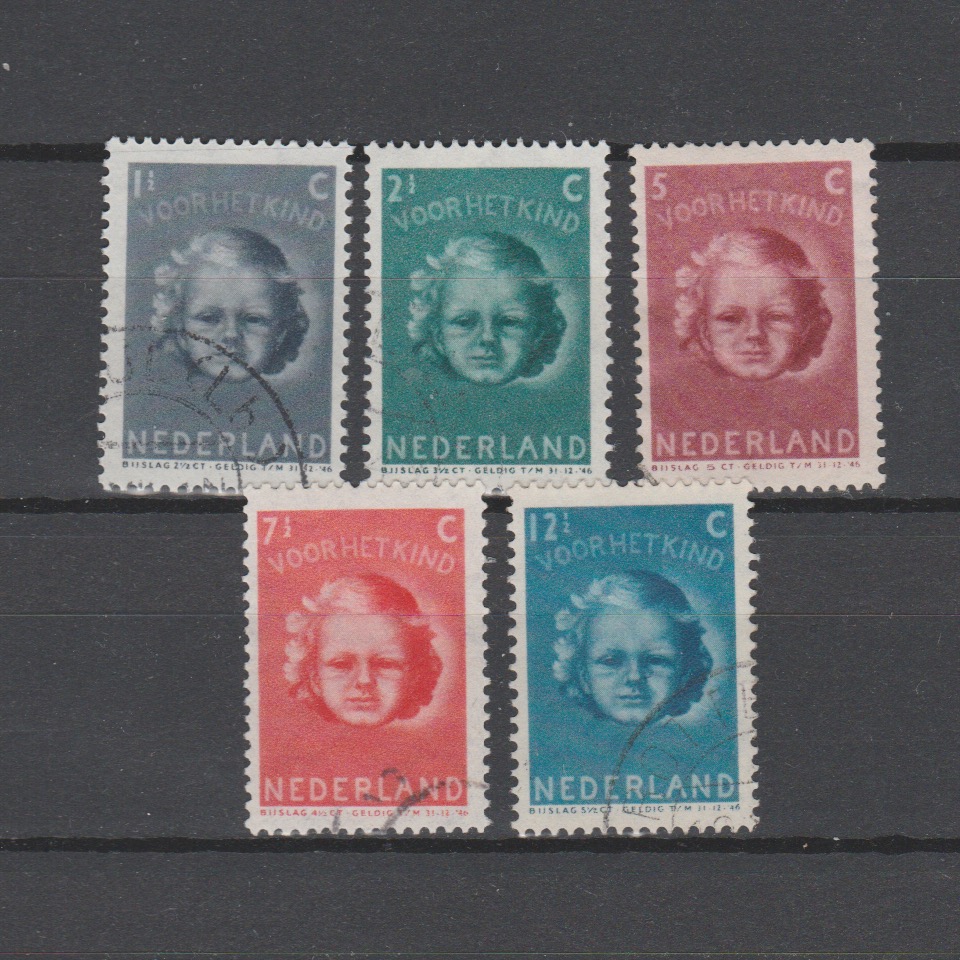 Nederland 1945 444-448 Kinderzegels gestempeld