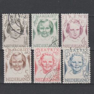 Nederland 1946 454-459 Prinsessenzegels gestempeld