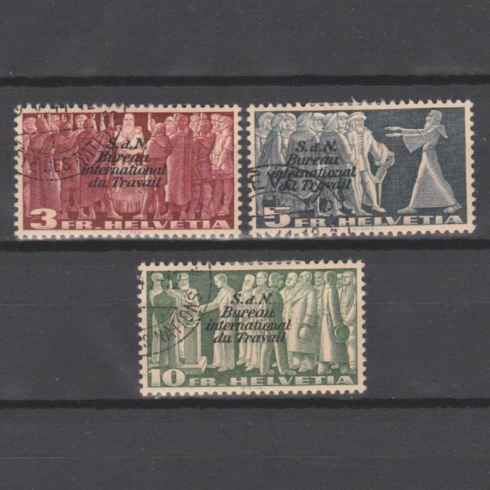 Zwitserland 1939 57-59 BIT gestempeld