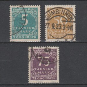 Duitsland 1923 274-276 gestempeld