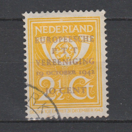 Nederland 1942 404 PTT gestempeld
