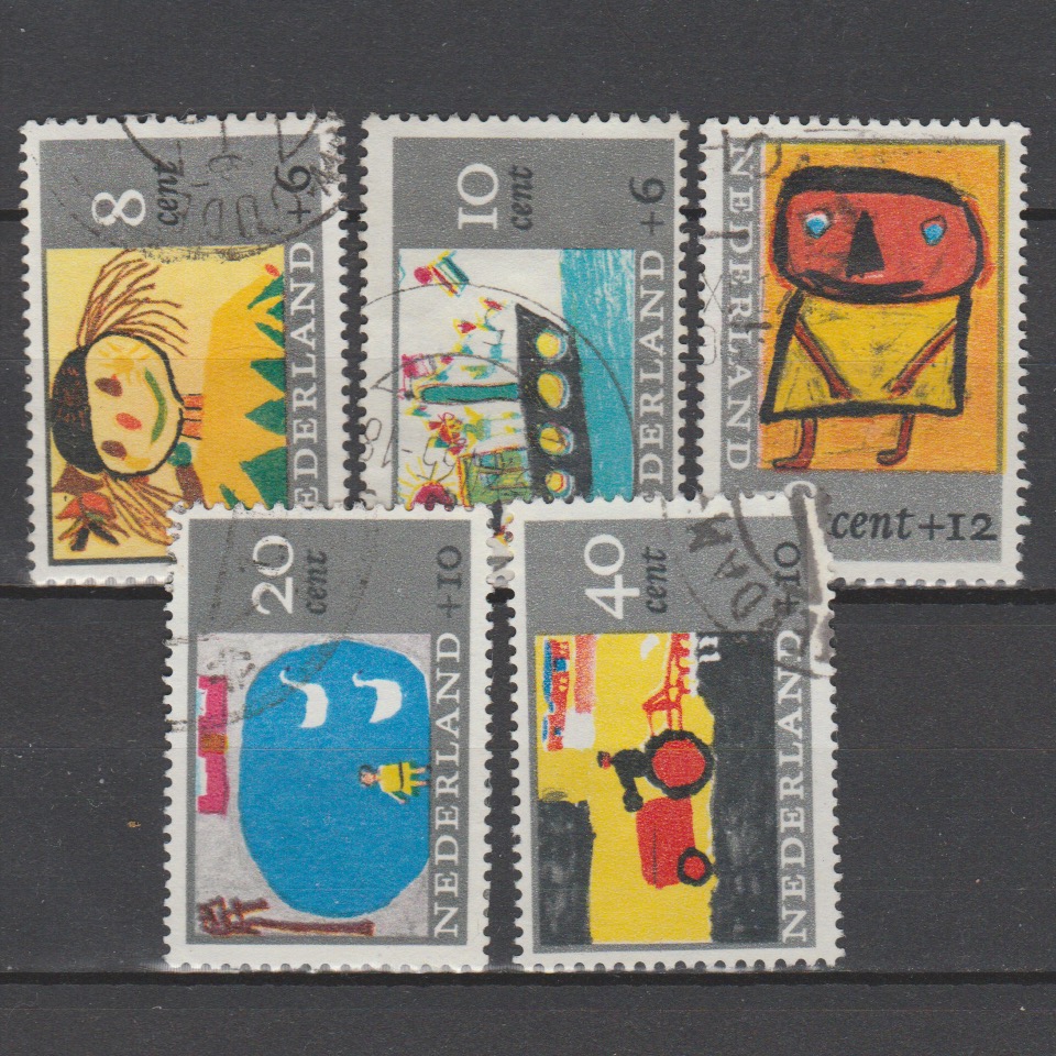 Nederland 1965 849-853 Kinderzegels gestempeld