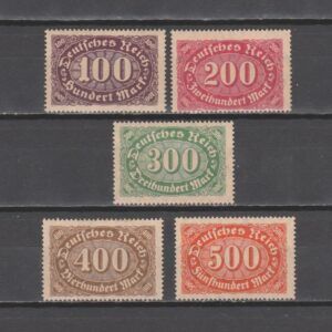 Duitsland 1922 219-223 Queroval