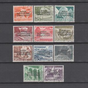 Zwitserland 1950 29-39 BIE gestempeld