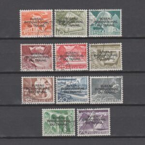 Zwitserland 1950 83-93 BIT gestempeld