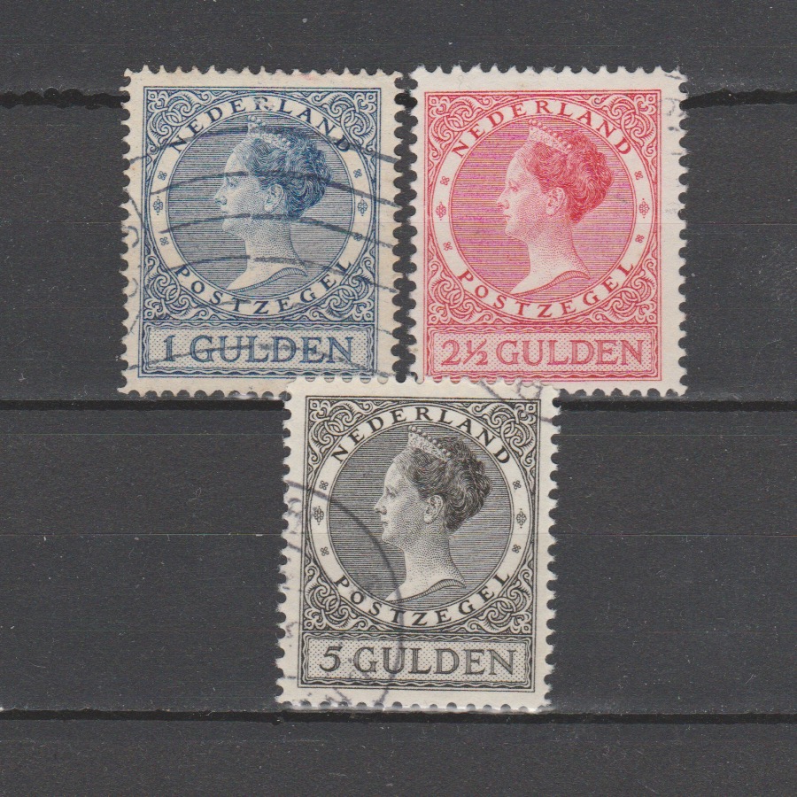 Nederland 1925 163-165 Wilhelmina Veth Gestempeld