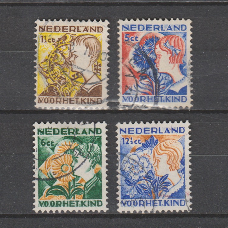 Nederland 1932 248-251 Kinderzegels gestempeld