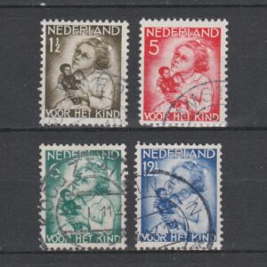 Nederland 1934 270-273 Kinderzegels gestempeld