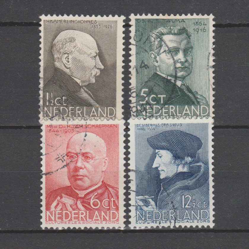 Nederland 1936 283-286 Zomerzegels gestempeld