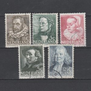 Nederland 1938 305-309 Zomerzegels gestempeld