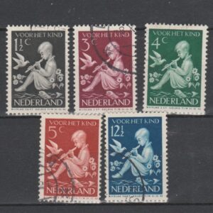 Nederland 1938 313-317 Kinderzegels gestempeld
