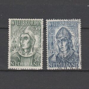 Nederland 1939 323-324 Willibrordus gestempeld