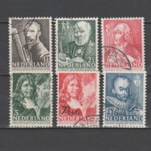 Nederland 1940 350-355 Zomerzegels gestempeld