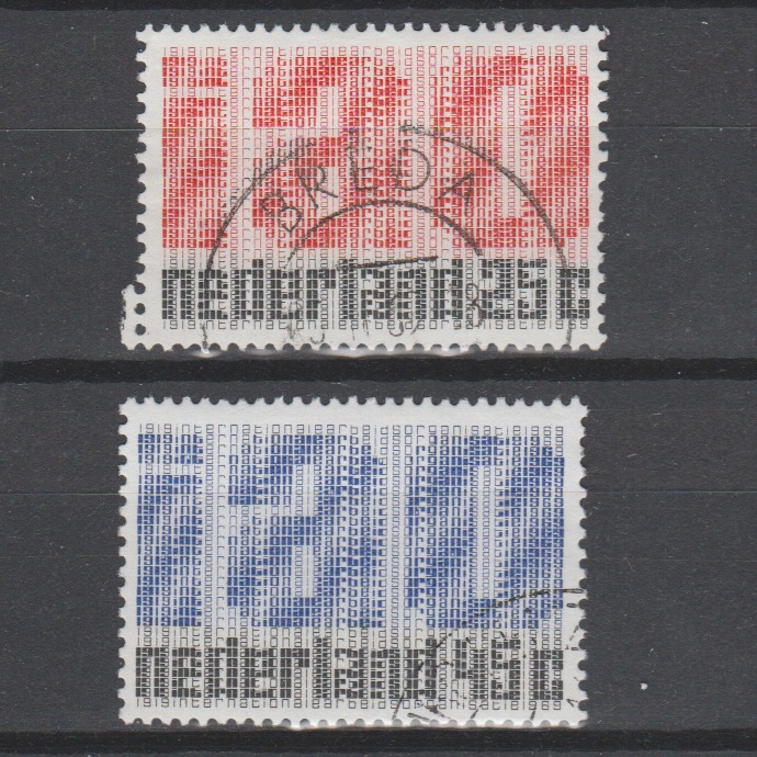 Nederland 1969 918-919 50 jaar Internationale Arbeidsorganisatie (IAO) gestempeld