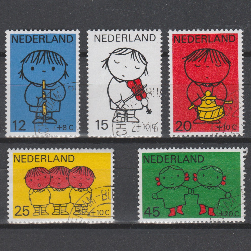 Nederland 1969 932-936 Kinderzegels gestempeld