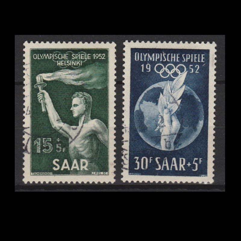 Duitsland 1952 Saar 314-315 gestempeld