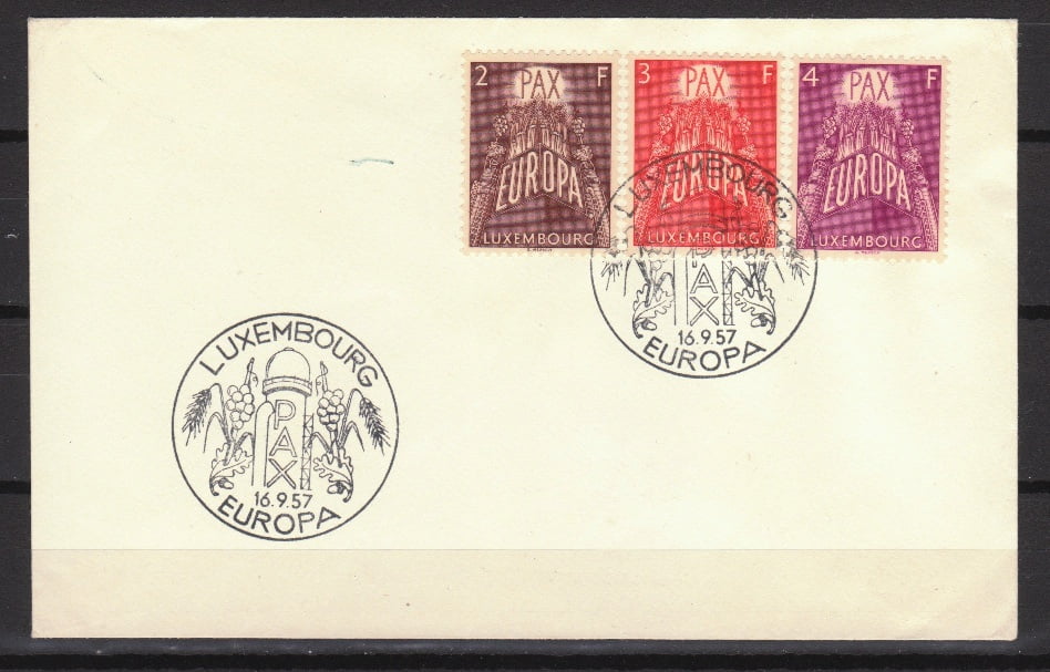 Lux 1957 FDC 572-574