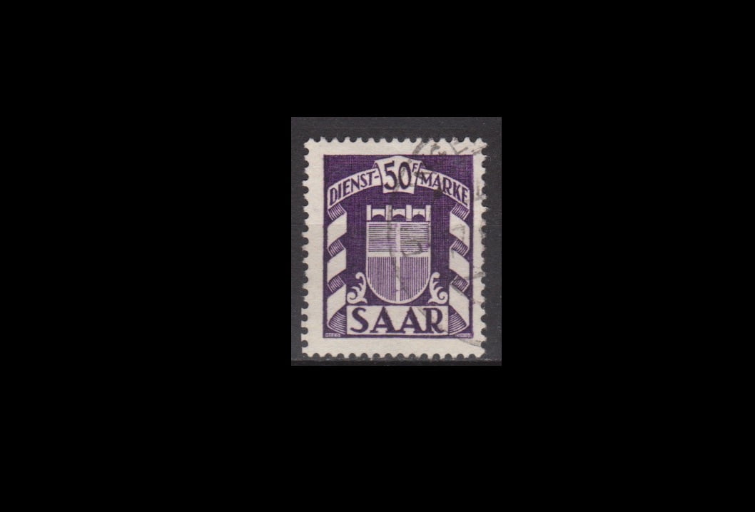 Duitsland 1949 Saar Dienst 43 gestempeld