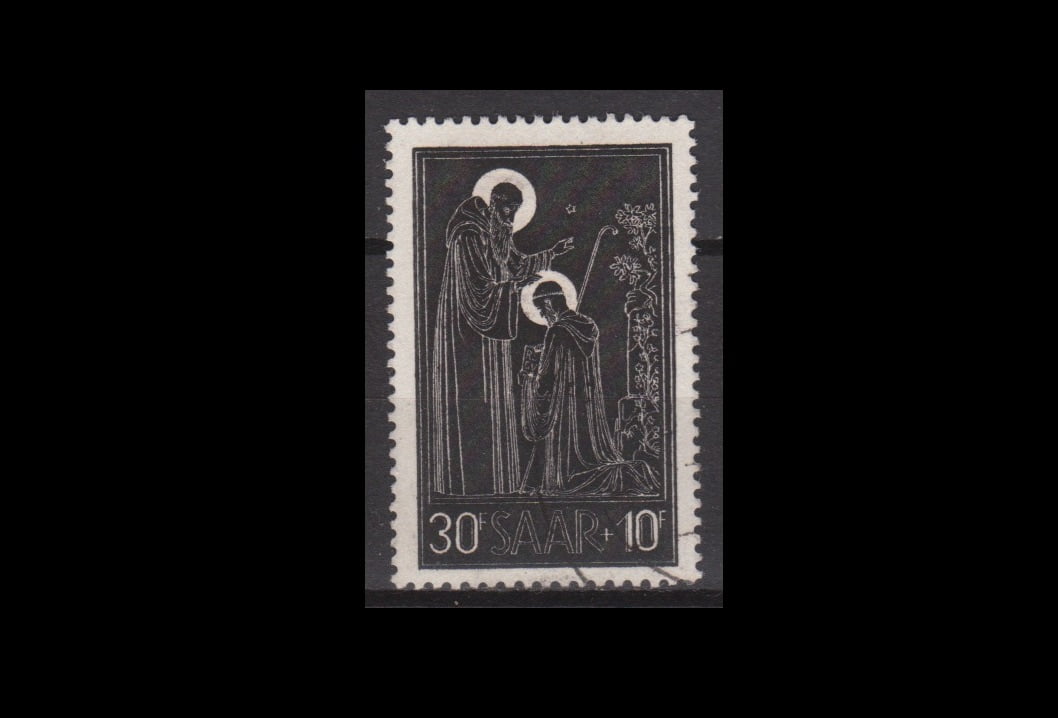 Duitsland 1953 Saar 347 gestempeld