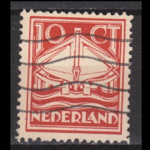 Nederland 1924 140 Plaatfout PM gestempeld