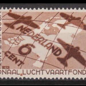 Nederland 1935 278 Luchtvaartfonds Druktoevalligheid 'met vlekken'