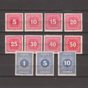 Oostenrijk 1916 Port 47-57