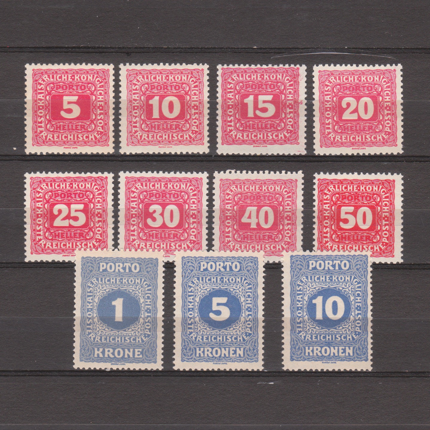 Oostenrijk 1916 Port 47-57