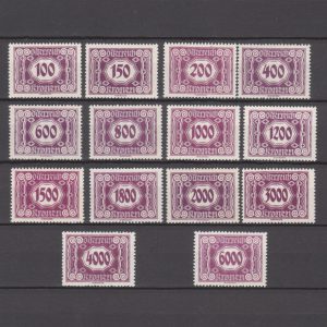 Oostenrijk 1922 Port 118-131