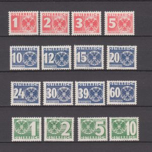 Oostenrijk 1935 Port 159-174