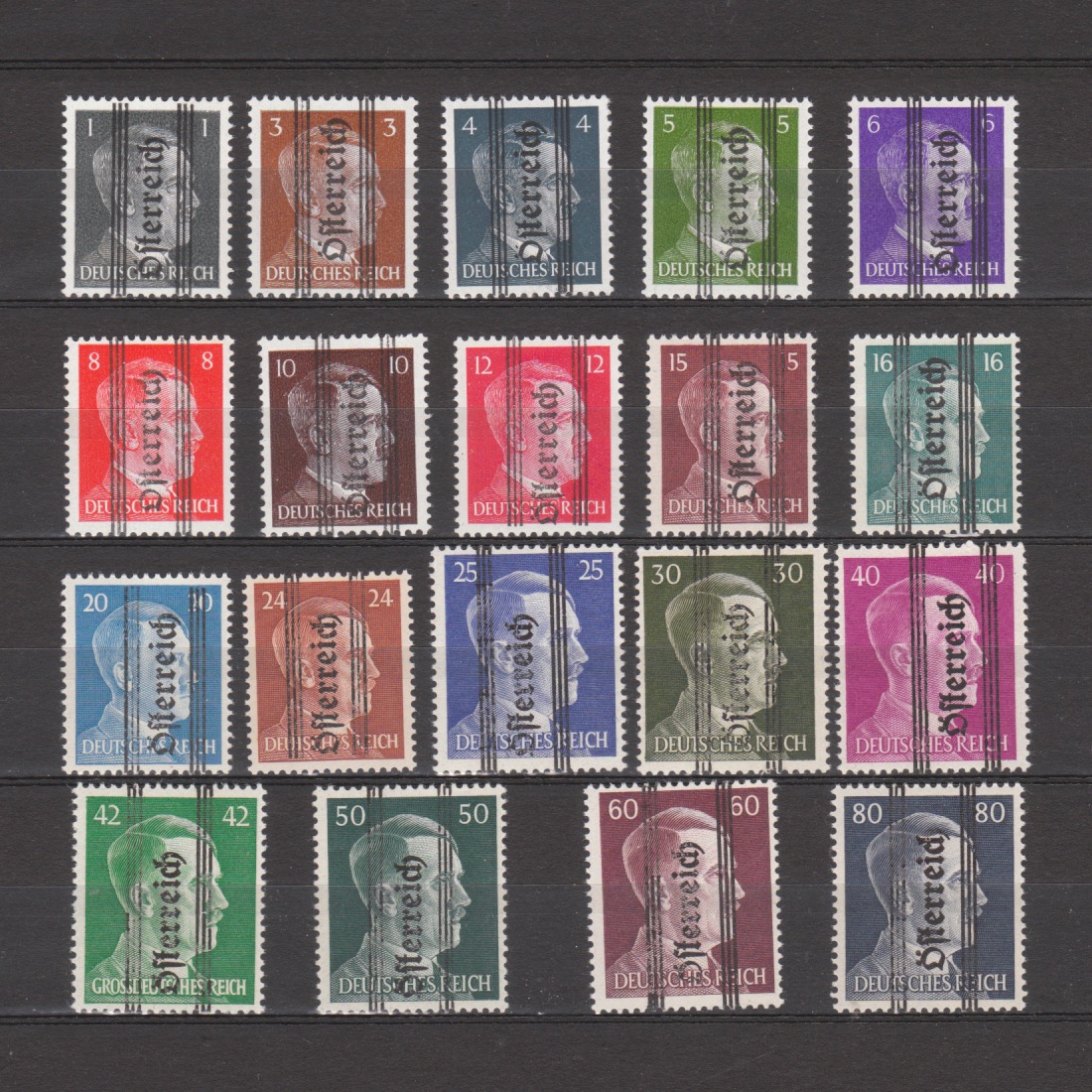 Oostenrijk 1945 674-692 Grazer uitgifte
