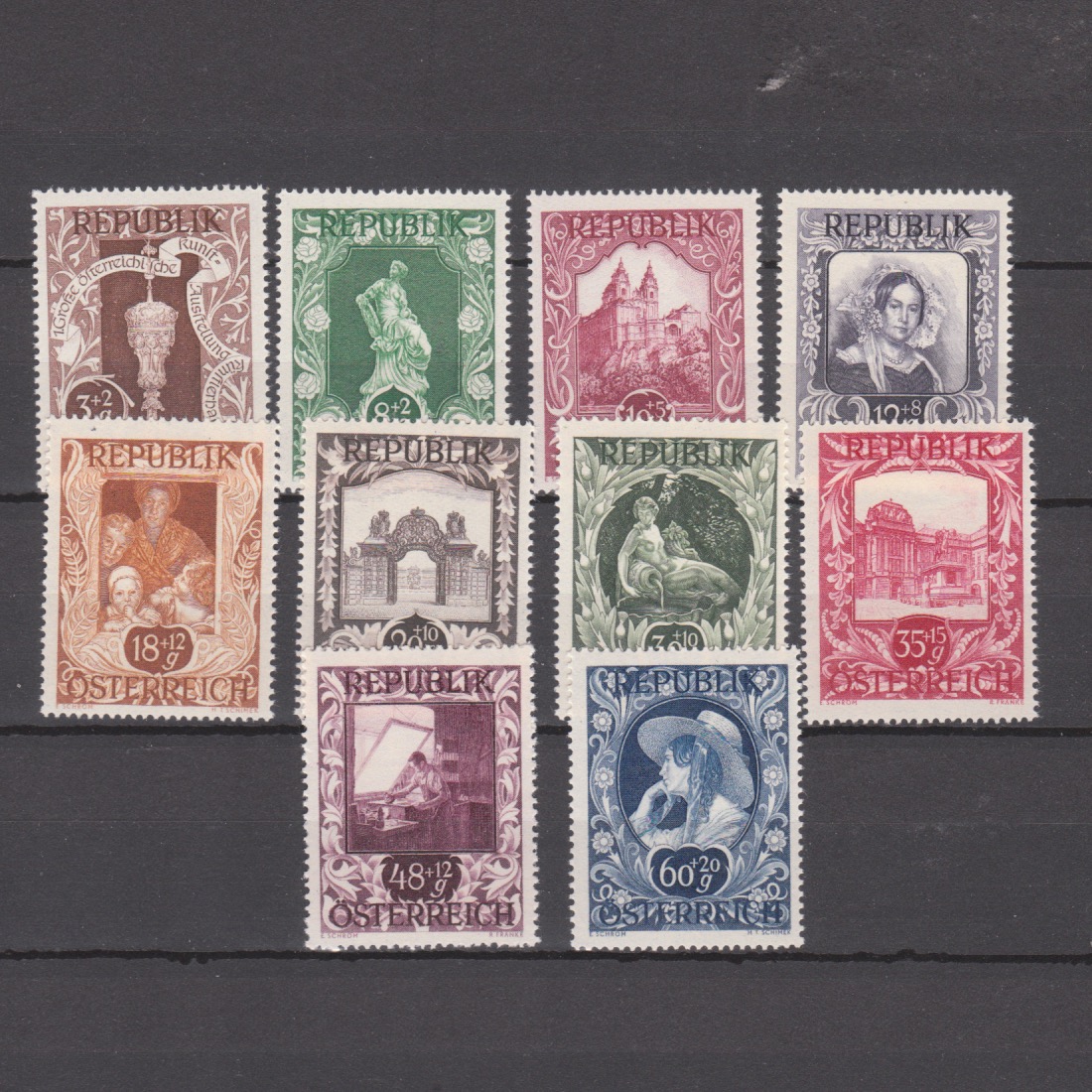 Oostenrijk 1947 812-821