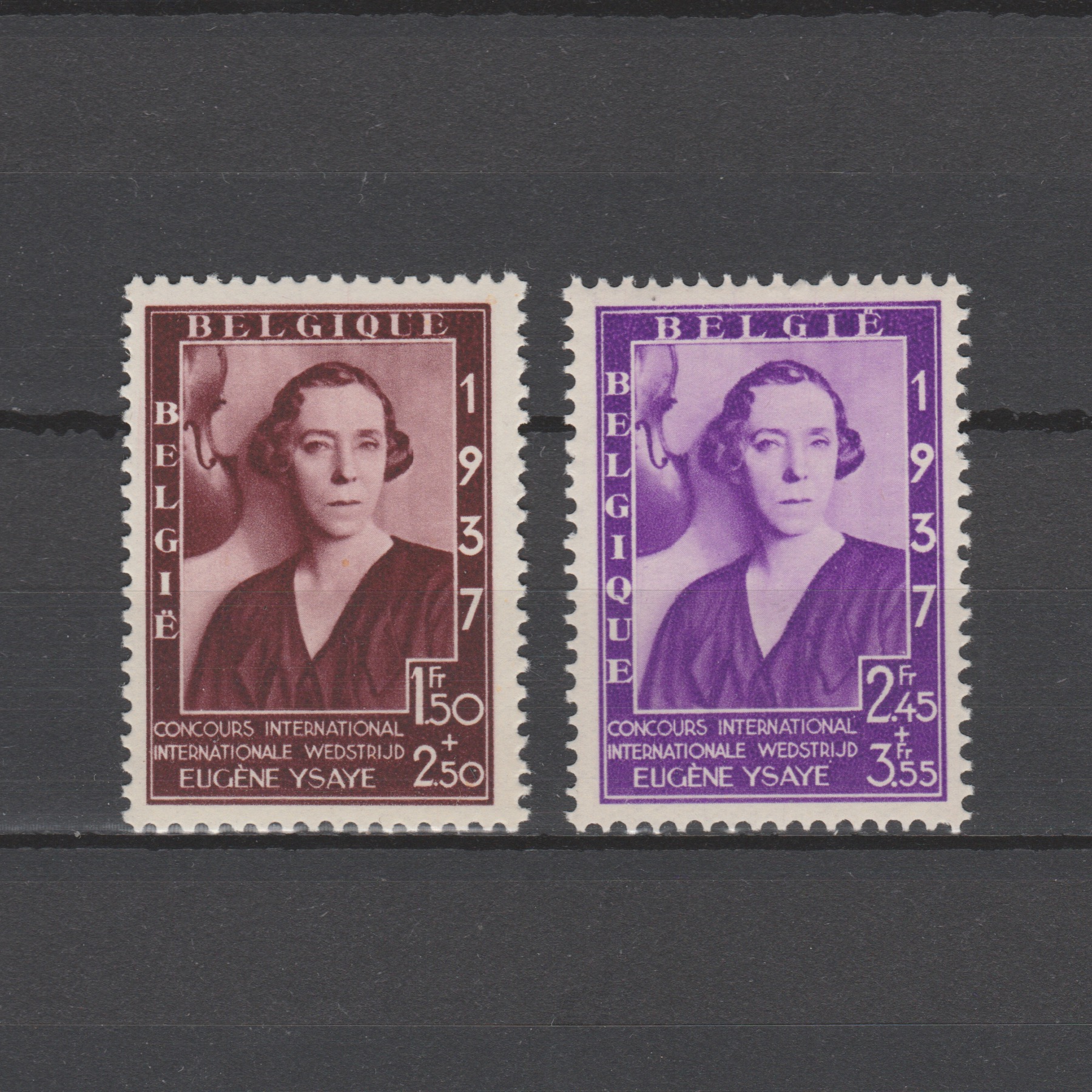 België 1937 457A-457B Elizabeth