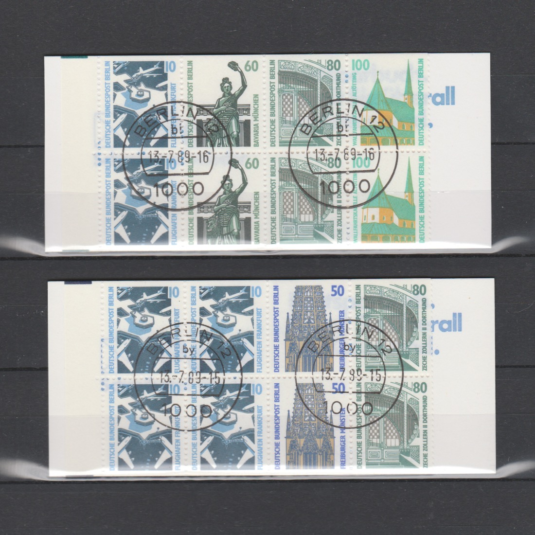 Duitsland 1989 Berlijn MH 14-15 gestempeld
