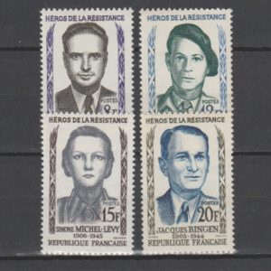 Frankrijk 1958 1157-1160 Verzetshelden