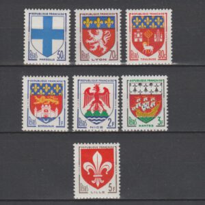 Frankrijk 1958 1180-1186 Stadswapens