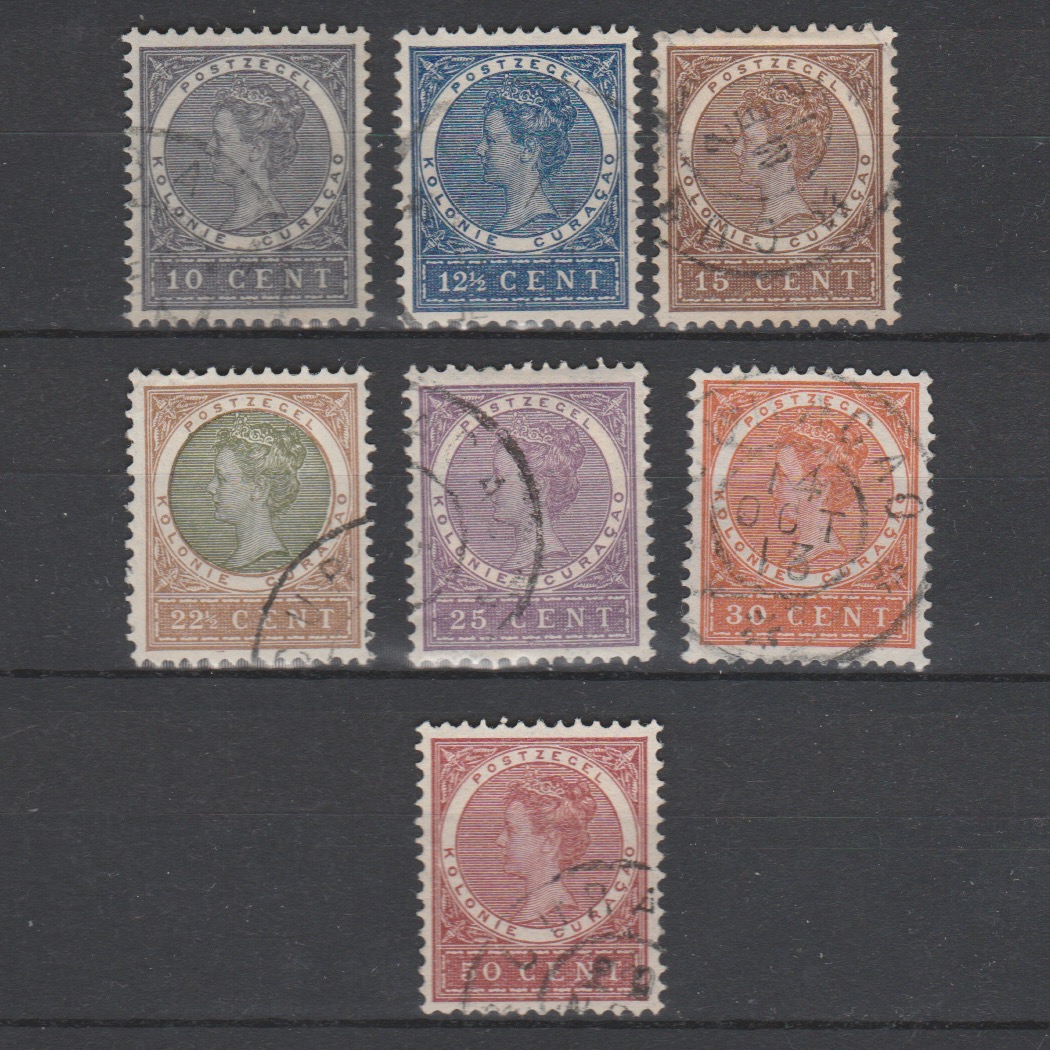 Curaçao 1903 35-41 gestempeld