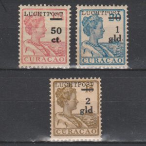 Curaçao 1929 LP1-3 Luchtpost ongebruikt