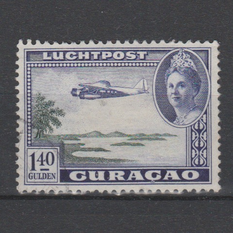 Curaçao 1942 Luchtpost 37 gestempeld