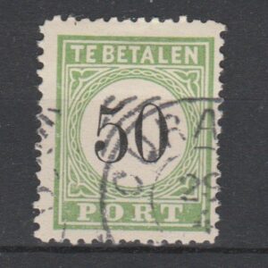 Curaçao 1889 Port P 10 gestempeld