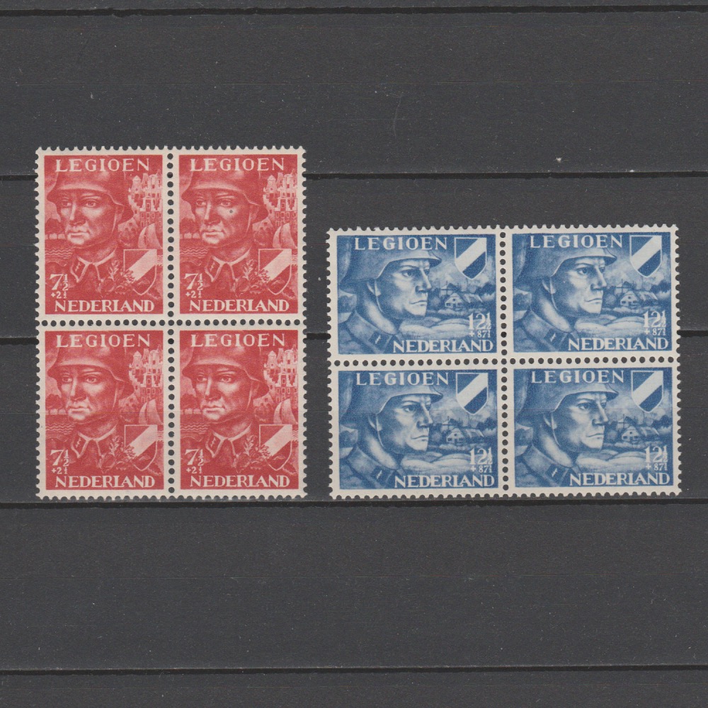 Nederland 1942 402-403 Legioenzegels blok van 4