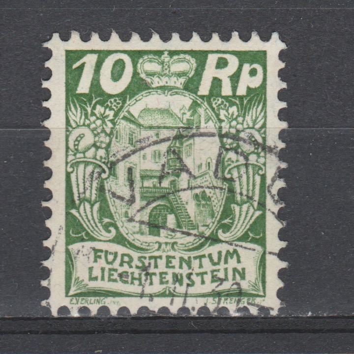 Liechtenstein 1925 68 Winzer und Schloss gestempeld