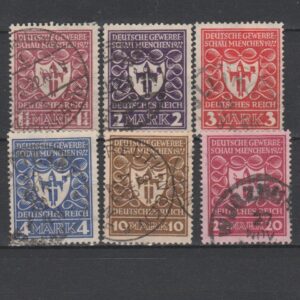 Duitsland 1922 199-204 gestempeld gekeurd