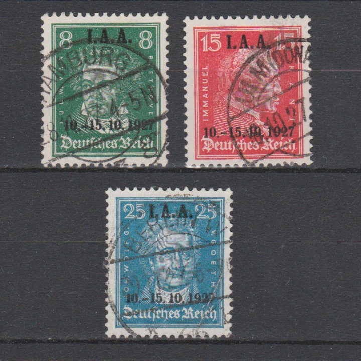 Duitsland 1927 407-409 gestempeld