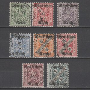 Duitsland 1920 57-64 Dienst gestempeld