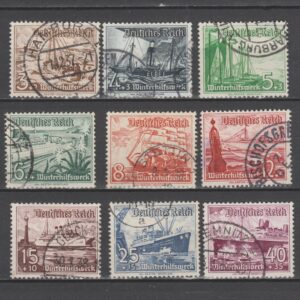 Duitsland 1937 651-659 gestempeld