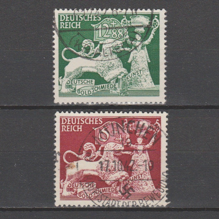 Duitsland 1942 816-817 gestempeld