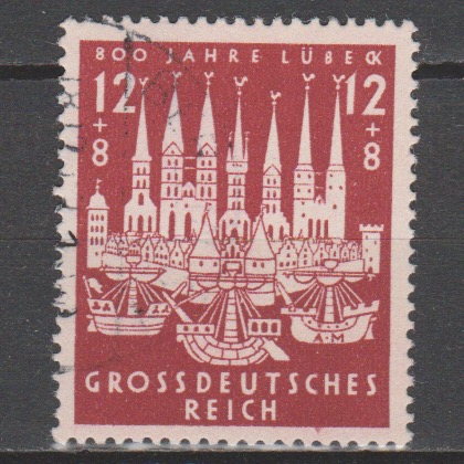 Duitsland 1943 862 gestempeld