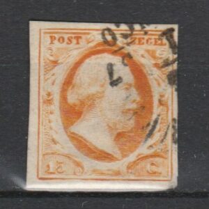 Nederland 1852 3 Willem III gestempeld