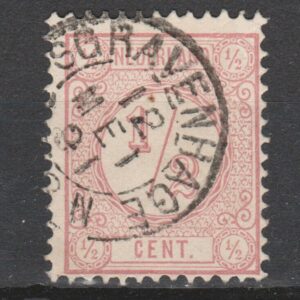 Nederland 1876 30 Cijfer gestempeld