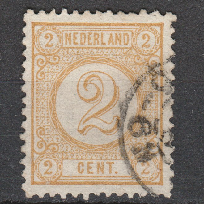 Nederland 1876 32 Cijfer gestempeld - Afbeelding 2
